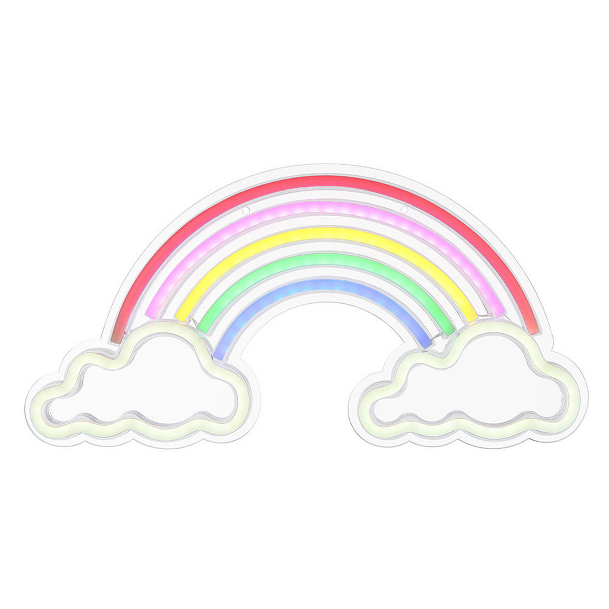 LED KINDERWANDLEUCHTE RAINY Klar Kunststoff - Multicolor, Kunststoff (20/1.6/40cm) - Globo Lighting