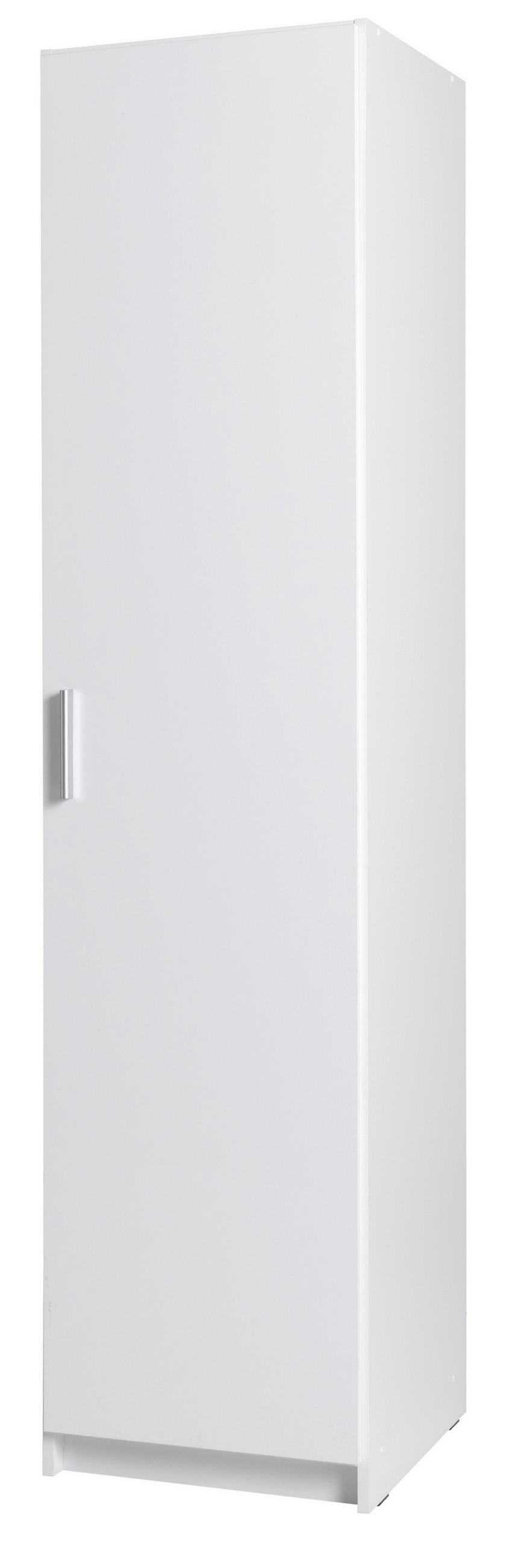 DREHTÜRENSCHRANK LUGERN 44,6/197,6/53,6cm 1-türig Weiß - Weiß, Holzwerkstoff (44.6/197.6/53.6cm) - MASSENO