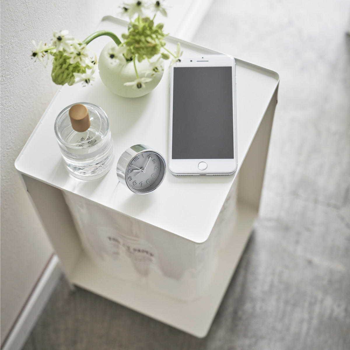 TOILETTENPAPIERHALTER mit rollen - tower 23,5/23,5/43 cm - Weiß, Metall (23.5/43/23.5cm) - Yamazaki