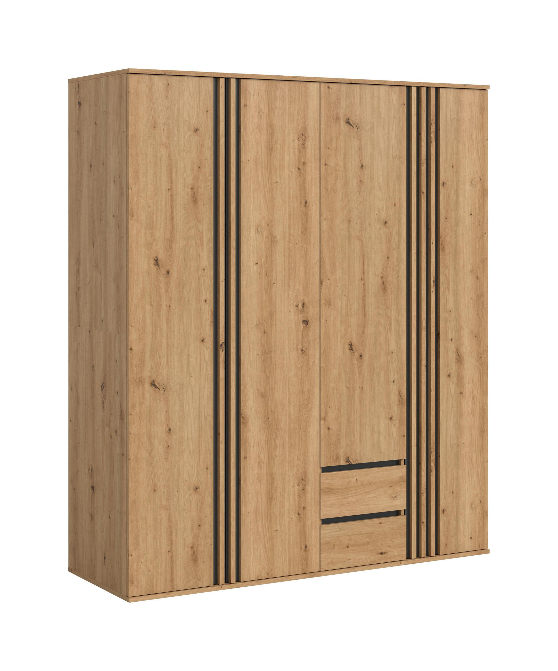 Homes & Jones Kleiderschrankkombination Eiche Artisan 160x190x56 cm