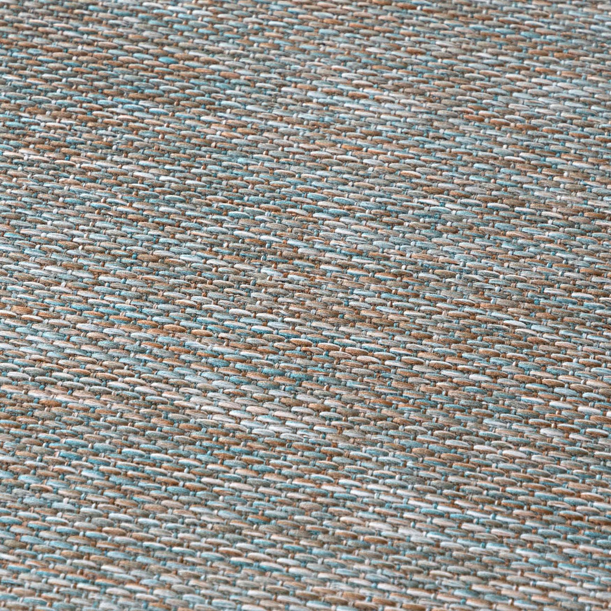 TEPPICH Braun Blau - 240 x 330 cm - Blau/Braun, Textil (240/330cm) - Mazovia