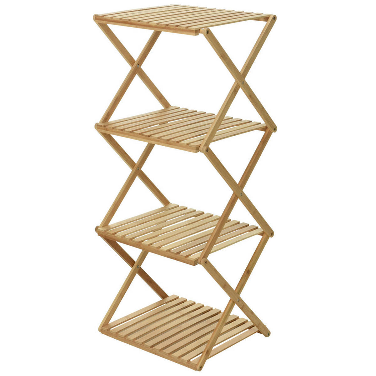BAMBUSREGAL 40/45/75 cm - Braun, Naturmaterialien (33.5/93.5/40cm)