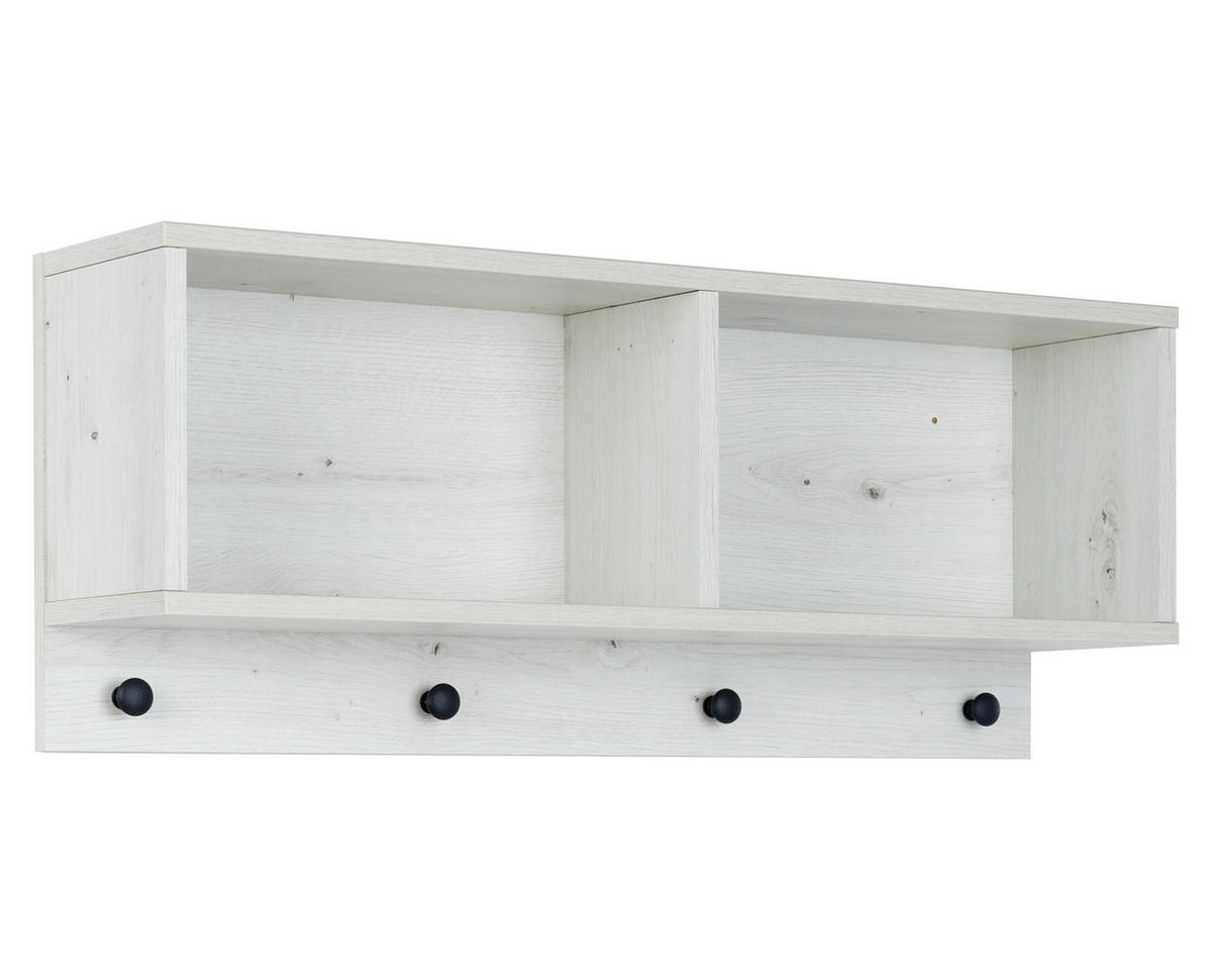 WANDREGAL Lavea 78/32/20 cm White Oak - Weiß, Holzwerkstoff (78/32/20cm) - arthur berndt