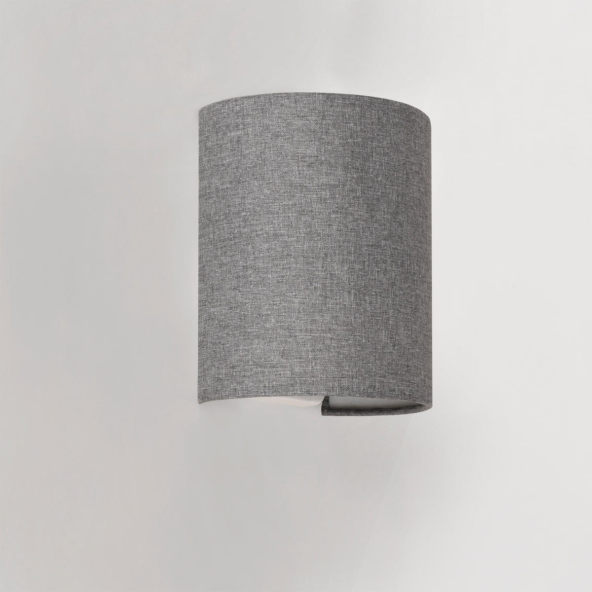WANDLEUCHTE Brüssel - Grau, Textil (18/20/13cm) - lux.pro