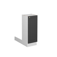 KÜCHENINSEL Fame-Line Anthrazit-Gold Landhaus 30 cm ohne AP - Anthrazit/Weiß, Holzwerkstoff (30/82/70cm) - Vicco