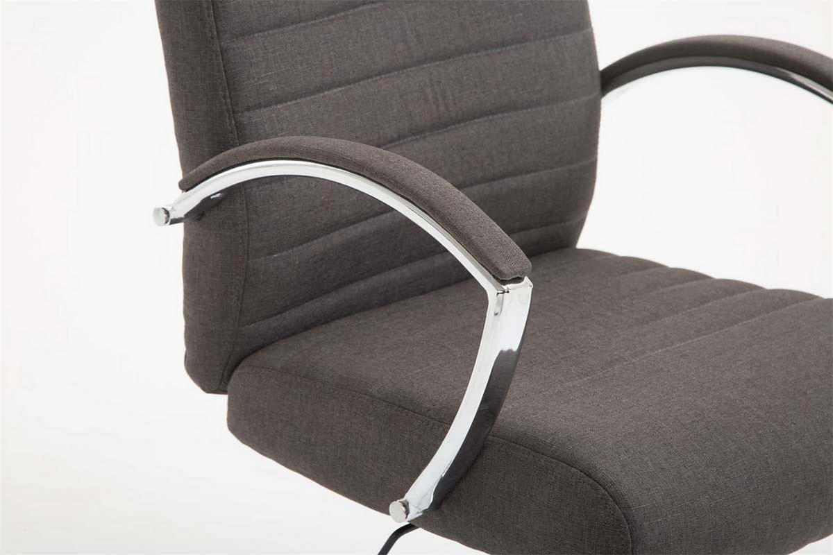 BÜROSTUHL Vallon, Stoff Dunkelgrau - Dunkelgrau, Textil/Metall (60/118/68cm) - TPFLiving
