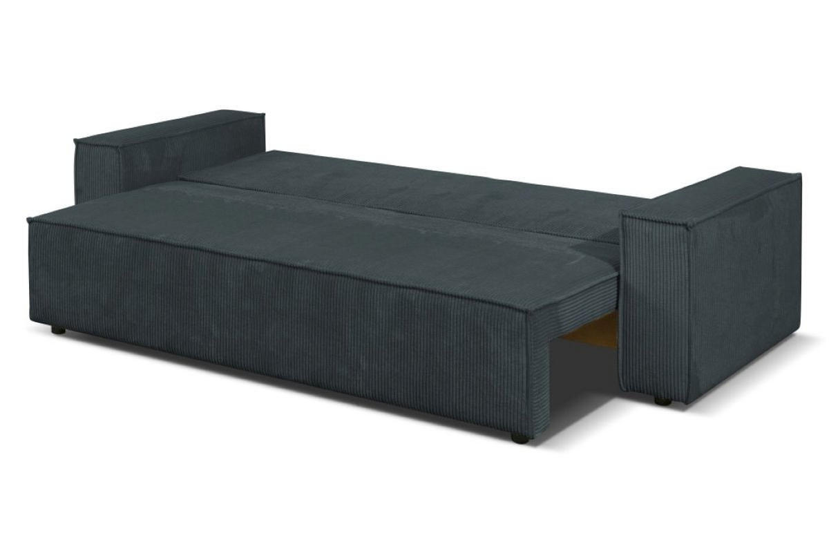 SOFA Passio III 250 x 105 cm, mit Schlaffunktion und Bettkasten, dunkelgrau - Dunkelgrau, Kunststoff (250/98/105cm) - Margaret Hadas24