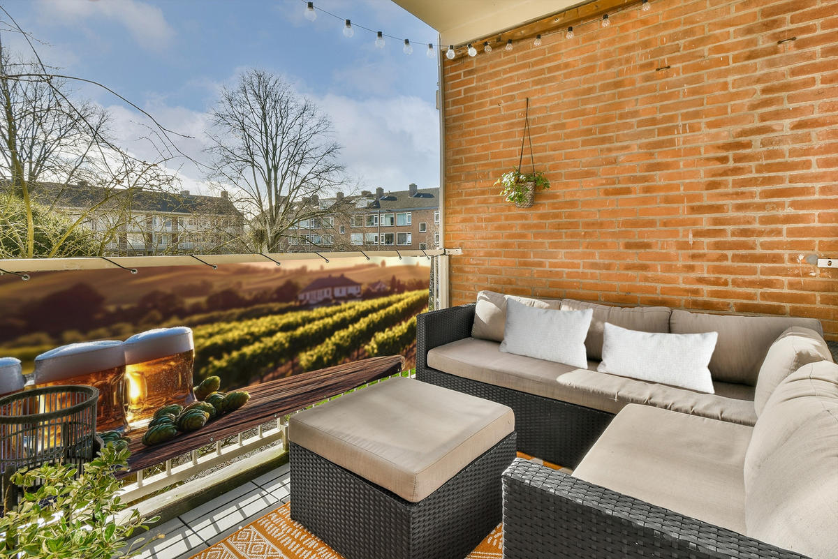 BALKON-SICHTSCHUTZ Bier - Hopfen - Landschaft - Grün, Kunststoff (300/110cm) - MuchoWow