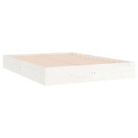MASSIVHOLZBETT Weiß 140x200 cm - Weiß, Holz - furnicato