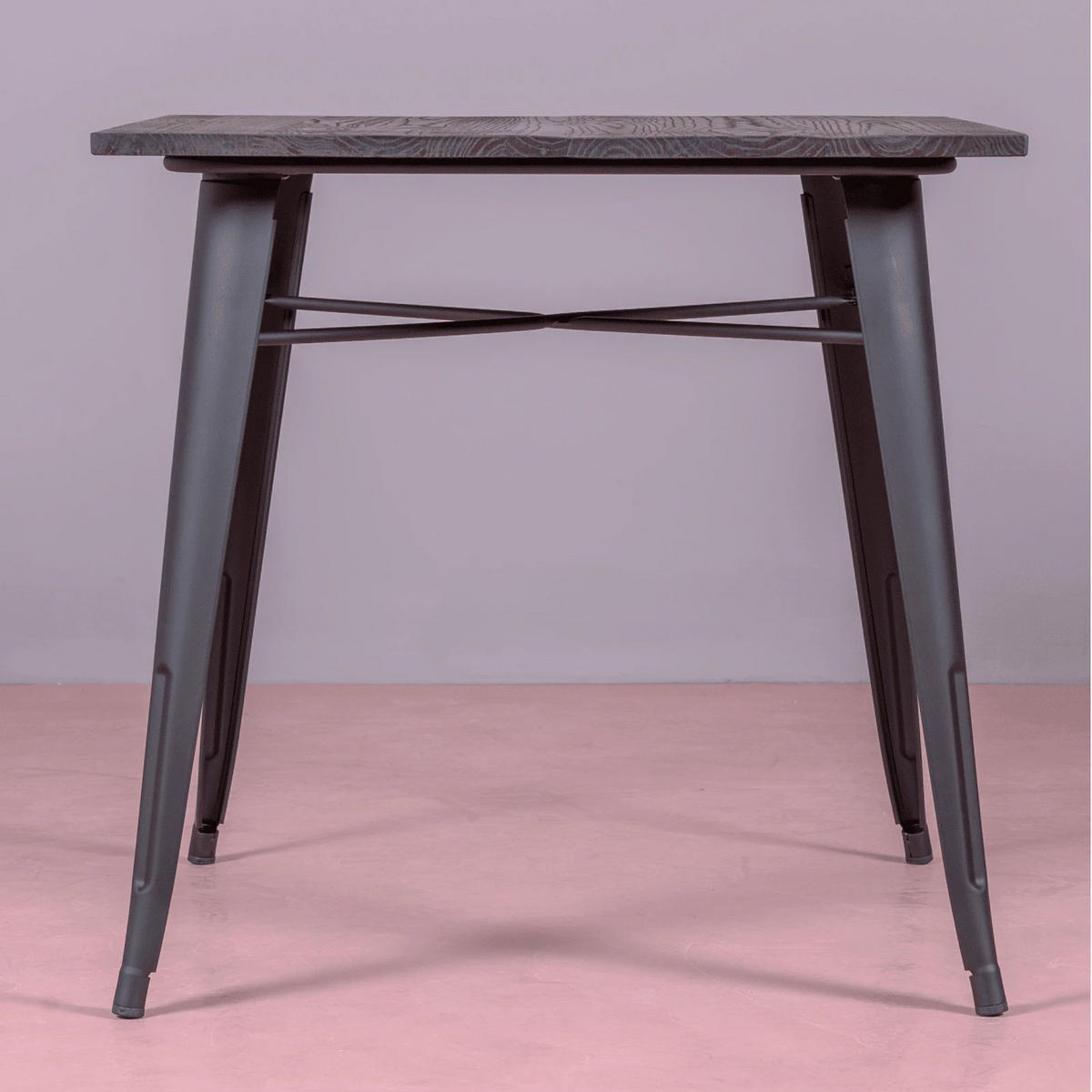 TISCH Quadratisch Schwarz 80/80/78 cm - Schwarz, Metall (80/80/78cm) - Nest Dream