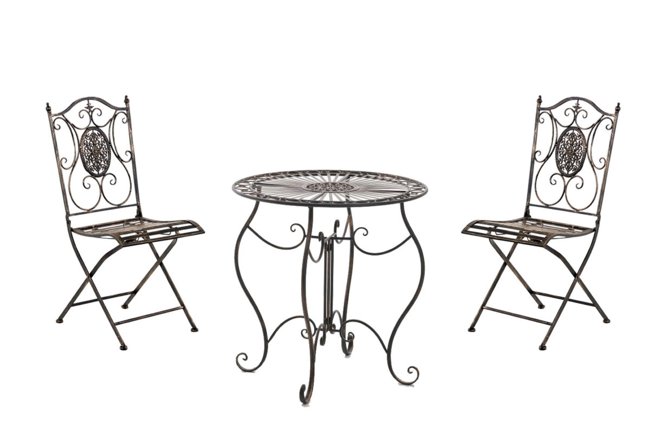 SITZGRUPPE Aldanu bronze - Braun, Metall - TPFGarden