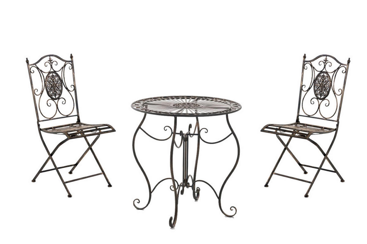 SITZGRUPPE Aldanu bronze - Braun, Metall - TPFGarden