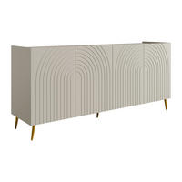 SIDEBOARD mit 4 Türen - Beige - NORSIM - Beige, Holz (200/85/38cm) - Vente-Unique