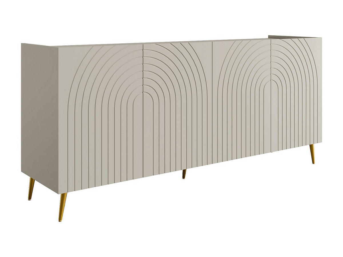 SIDEBOARD mit 4 Türen - Beige - NORSIM - Beige, Holz (200/85/38cm) - Vente-Unique