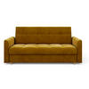 SOFA LENTO mit Schlaffunktion ITAKA 33 mit Stauraum - Goldfarben, Textil (87/95/216cm) - Bedante