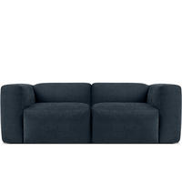 2-SITZER-MODULSOFA BUFFO mit extrem weicher und bequemer Sitzfläche, Gewebestoff, dunkelblau - Dunkelblau, Textil (210/73/96cm) - KONSIMO®