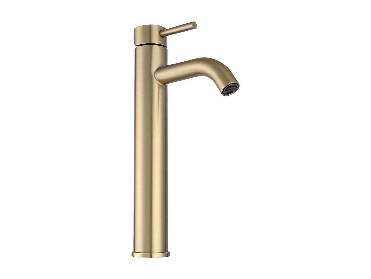WASCHTISCHARMATUR - 16.5 cm x 4.9 cm - metall - goldfarben Salavan - Goldfarben, Metall (16.5/30.6/4.9cm) - Vente-Unique