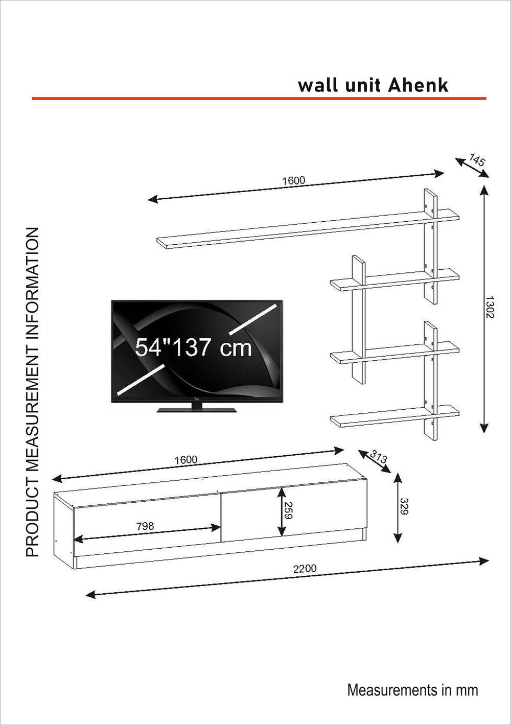 Thumbnail - moebel17 Wohnwand, Weiß, Holzwerkstoff, Rechteckig, 160x32.9x31.3 cm, Wohnzimmer, Wohnwände, Wohnwand-Sets