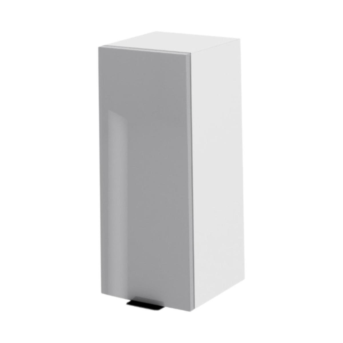 HÄNGESCHRANK – 30 cm – W30 – Lunara – Grau Hochglanz - Grau, Holzwerkstoff (30/72/30cm) - hi-markt