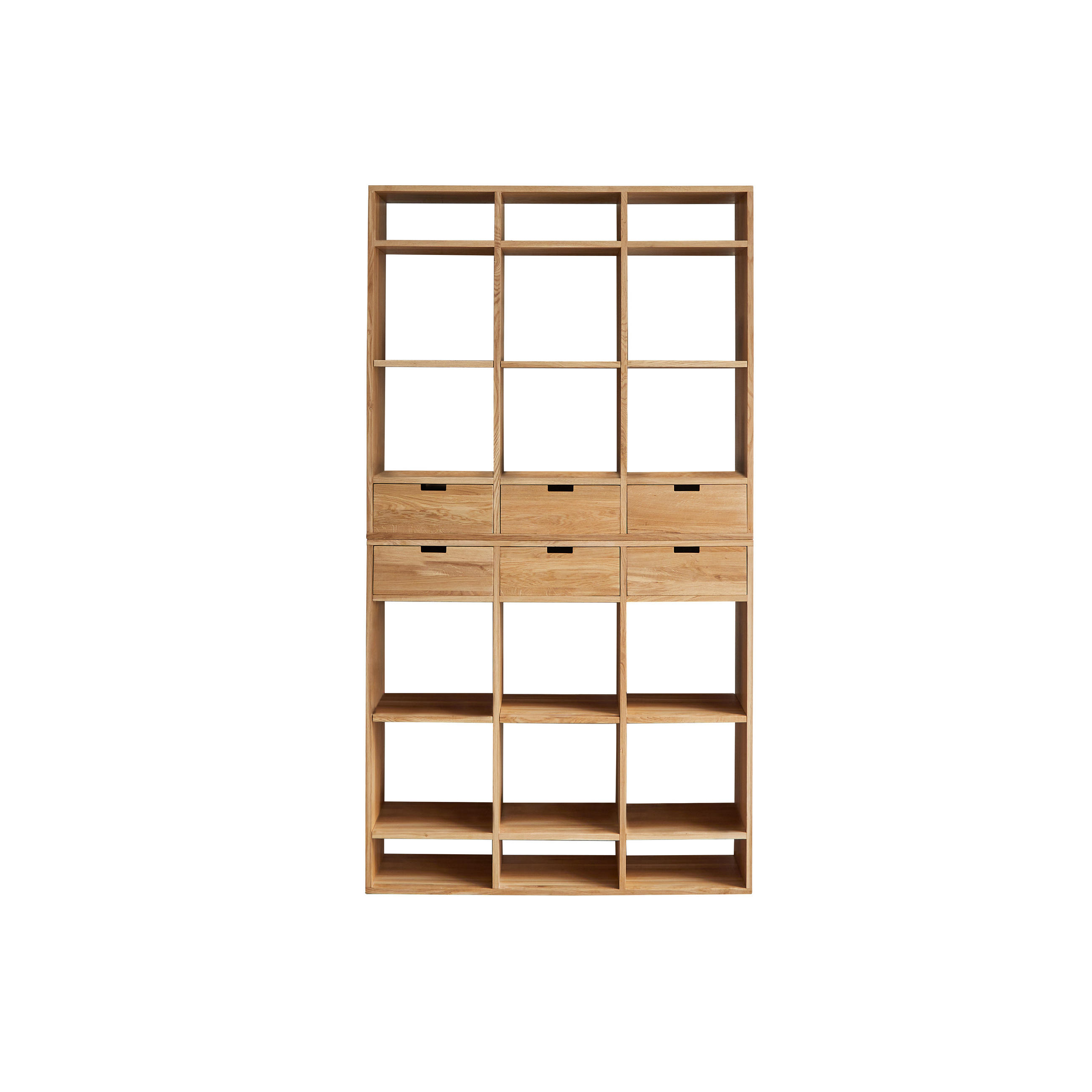 BÜCHERREGAL Miho Natur aus Eiche - Naturfarben, Holz (120/220/40cm) - Tikamoon