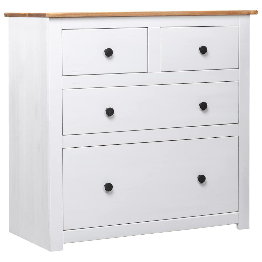 vidaXL Kommode Weiß 80x83x40 cm