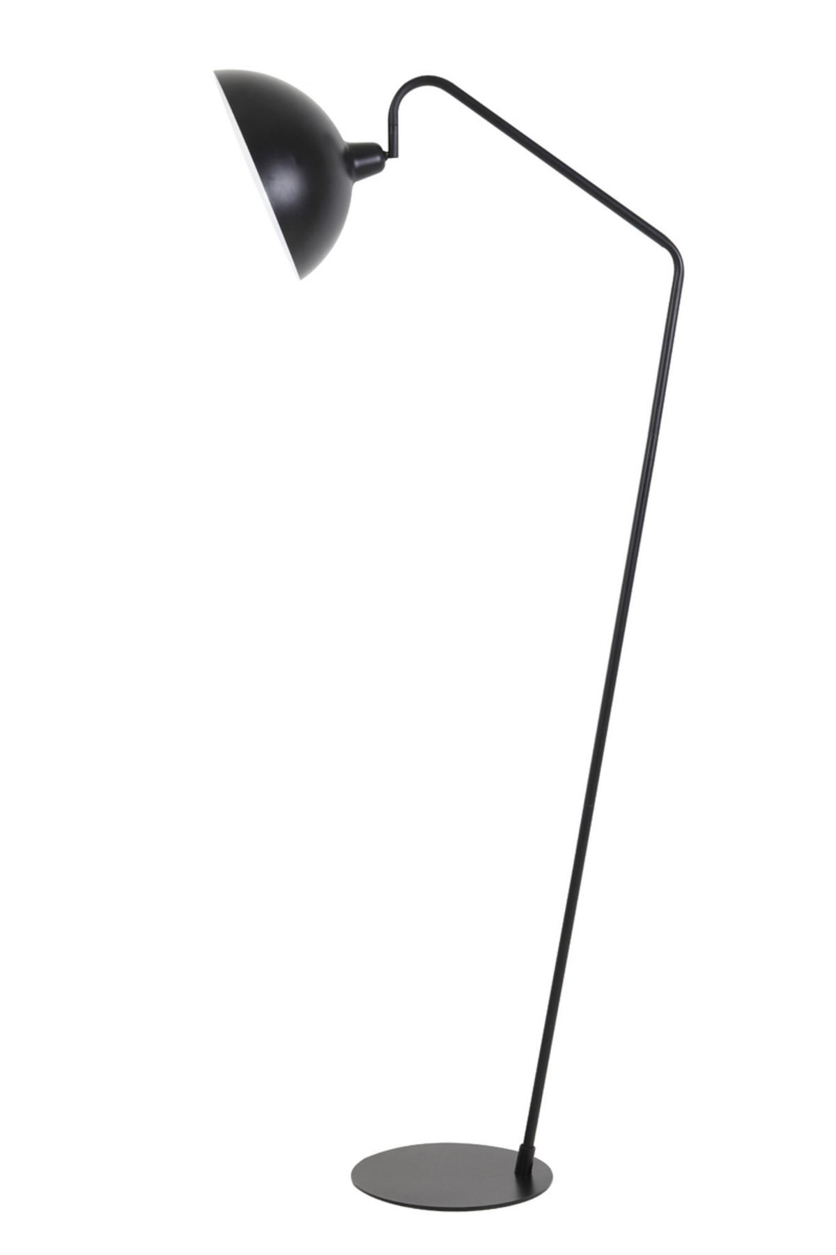 STEHLEUCHTE Orion Schwarz 53,5/30/150 cm - Schwarz, Metall (53.5/30/150cm) - Light & Living