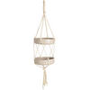 VOGELFUTTERSPENDER Ø 15 cm - Creme, Naturmaterialien (15/40/15cm)