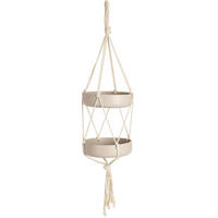 VOGELFUTTERSPENDER Ø 15 cm - Creme, Naturmaterialien (15/40/15cm)