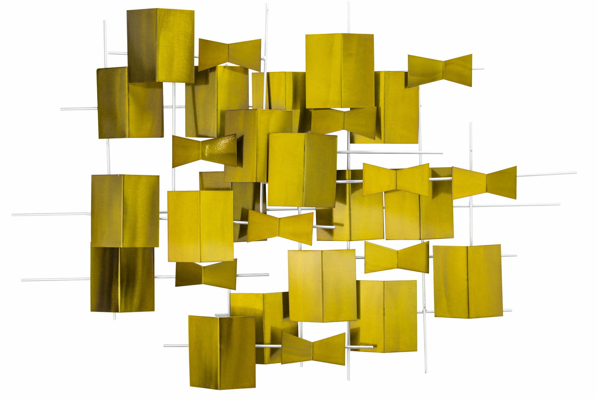 KUNSTLOFT KOVOVÁ NÁSTĚNNÁ DEKORACE ZLATÁ, 95/67 CM