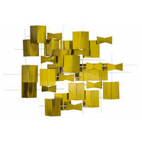 WANDDEKO Gold 95/67 cm - Goldfarben, Metall (5.01/67/9cm) - KUNSTLOFT