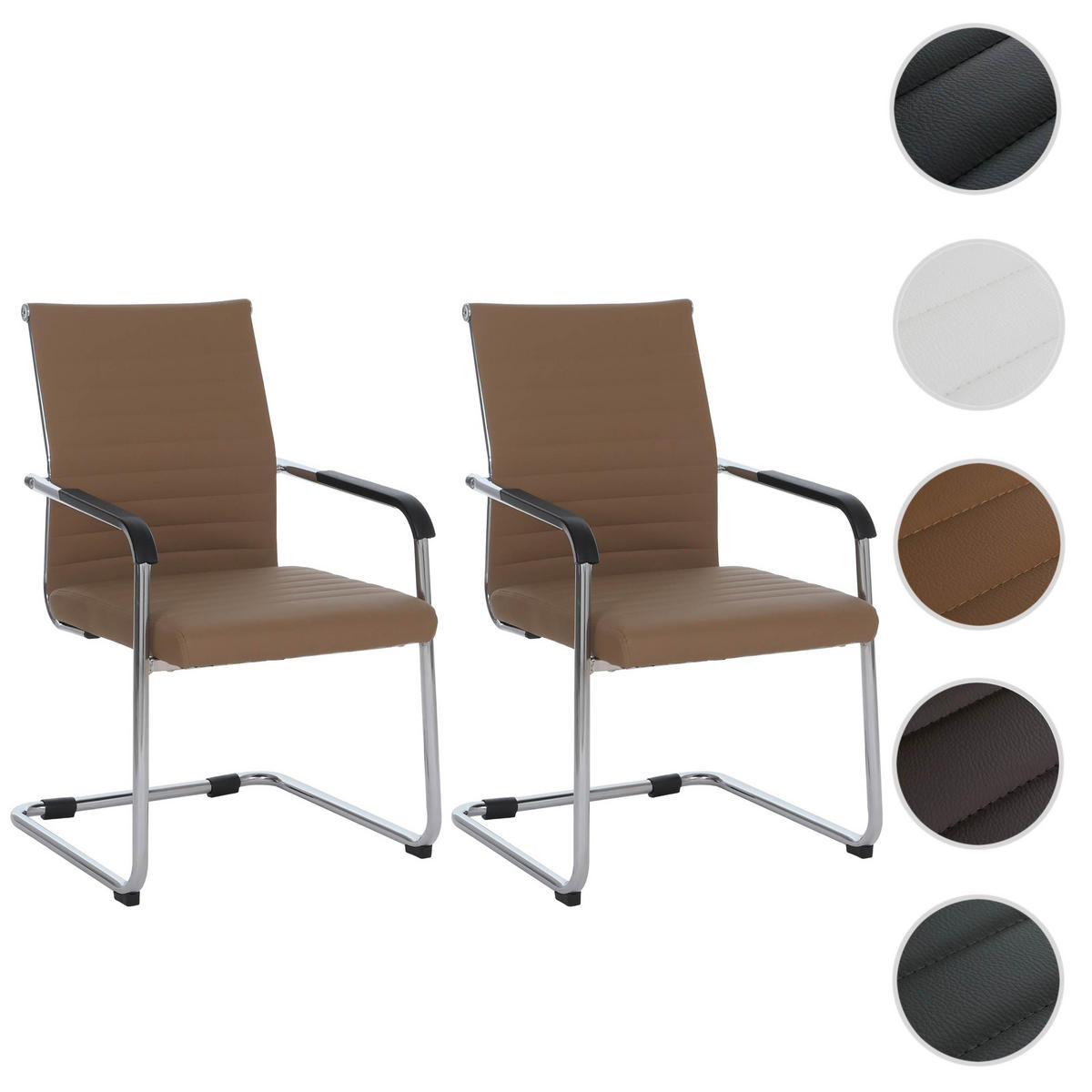 BESUCHERSTUHL Hellbraun - Hellbraun, Kunststoff (56/87/59cm) - MCW