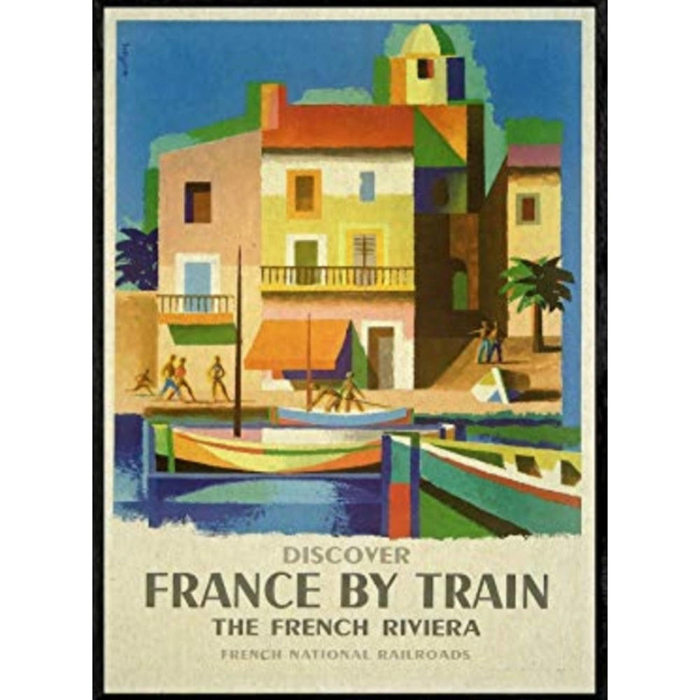 POSTER Côte D'Azur A4 Rahmenlos - Klar, Papier (29.7/5/21cm) - Nacnic