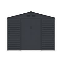 SCHREBERGARTENHAUS - 267 cm x 245 cm - metall - anthrazitgrau Adelmo - Anthrazit, Metall (267/221/245cm) - Vente-Unique