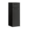 BAD-BEISTELLSCHRANK Der Matrose - Anthrazit/Schwarz, Holzwerkstoff (33/91/34cm) - Mokebo
