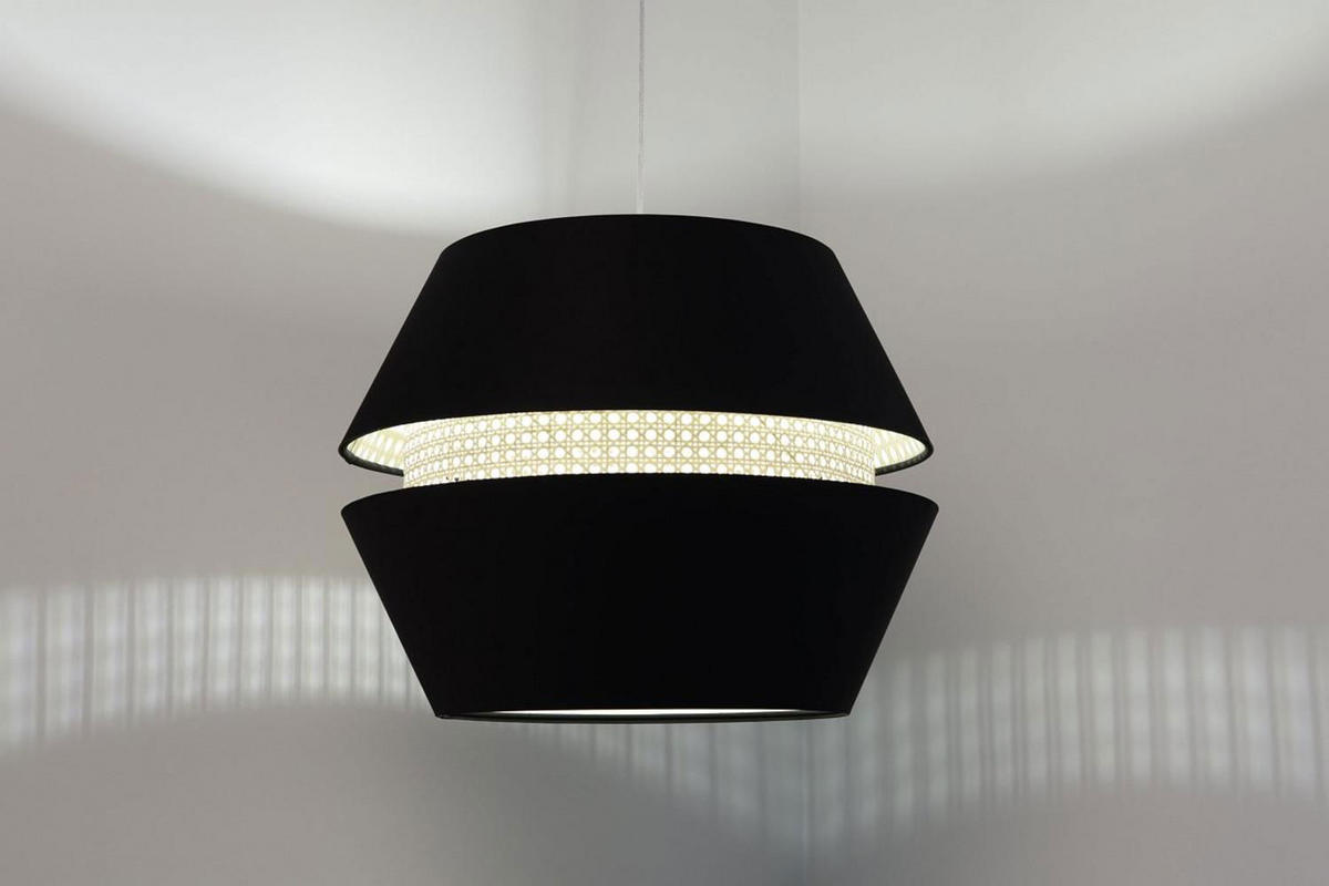 HÄNGELEUCHTE Schwarz 50/40 cm - Schwarz, Kunststoff (50/1.3/40cm) - ONZENO
