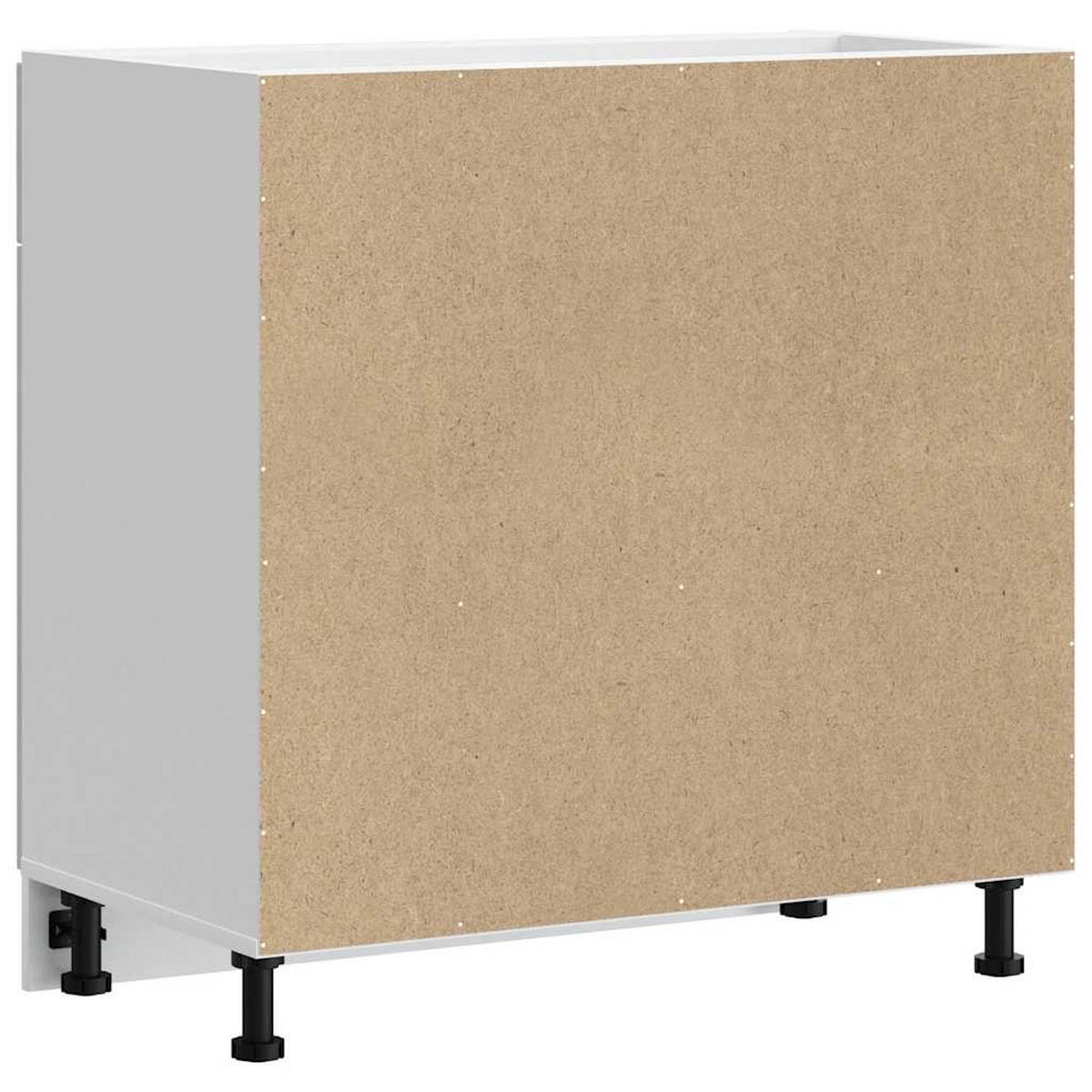 KÜCHENUNTERSCHRANK Lucca mit 2 Türen, 1 Schublade 80/46/81,5 cm aus Holzwerkstoff Weiß - Weiß, Holz (80/81.5/46cm) - vidaXL