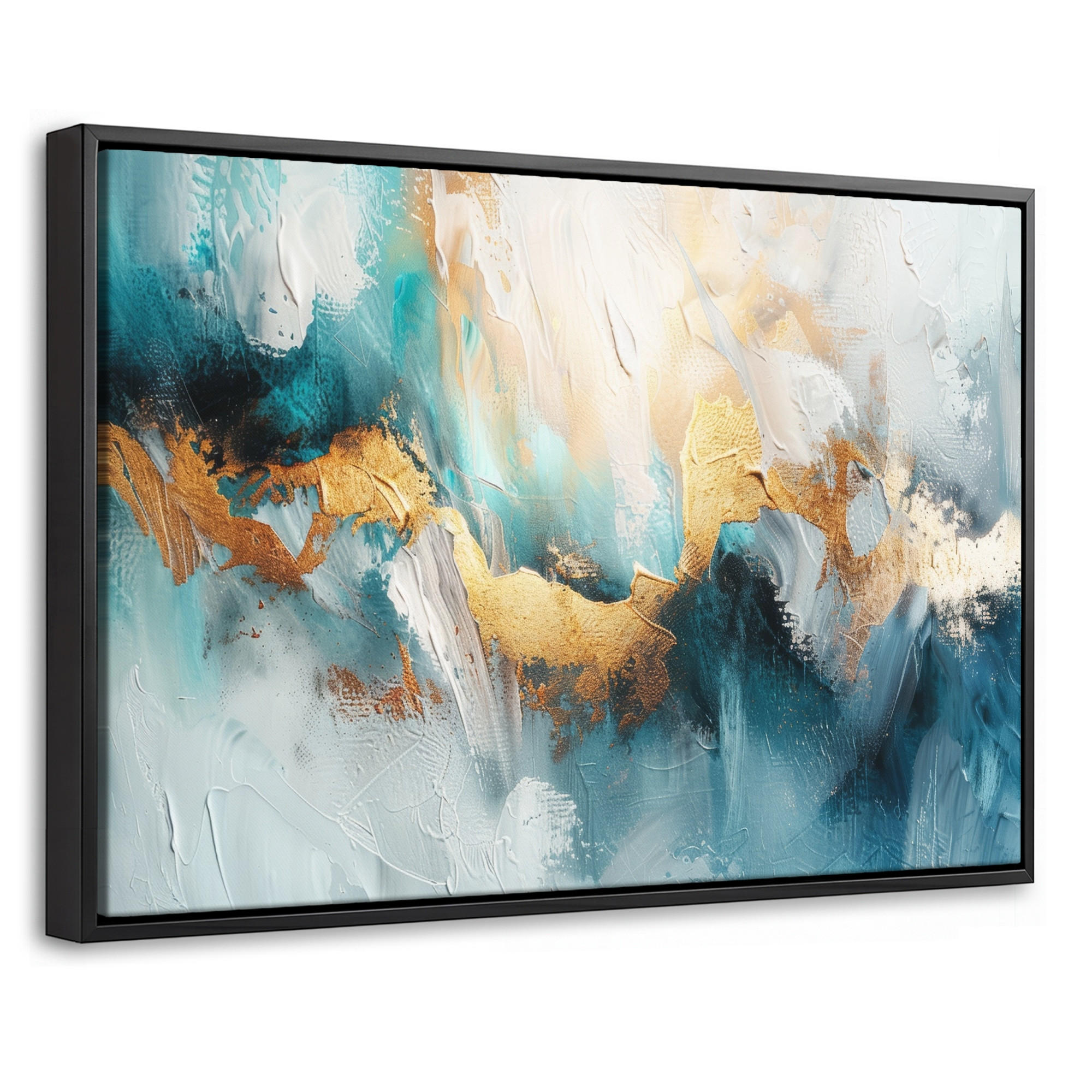 MuchoWow Leinwand Petrol 30x20 cm