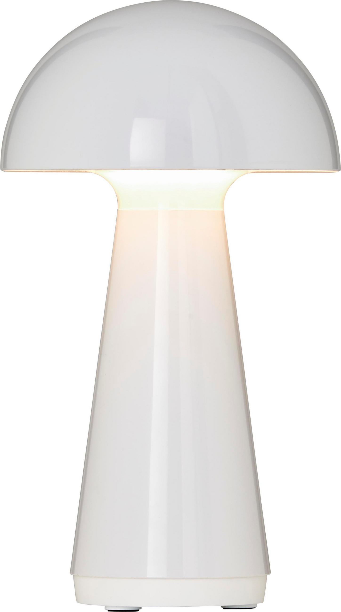 LED-AKKU-TISCHLEUCHTE - dimmbar mit Touch-Sensor für Innen und Außen - Weiß, Kunststoff (16/16/28.5cm) - Northpoint