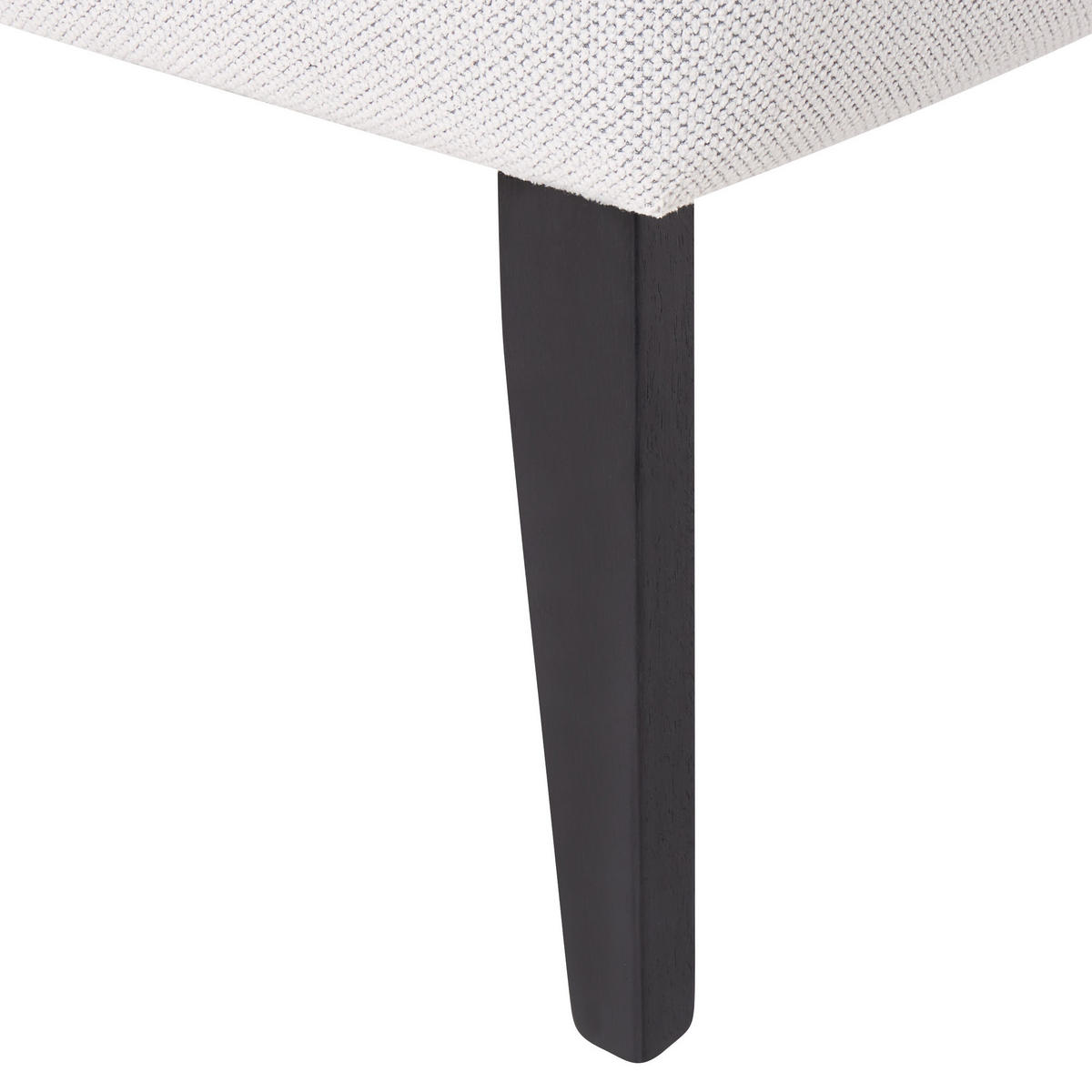 CHAISELONGUE weiß linksseitig Biarritz - Schwarz/Weiß, Textil (118/77/60cm) - Beliani