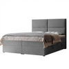 BOXBETT 120x200 cm mit Topper - Hellgrau, Holzwerkstoff/Textil (200/200cm) - Idohome