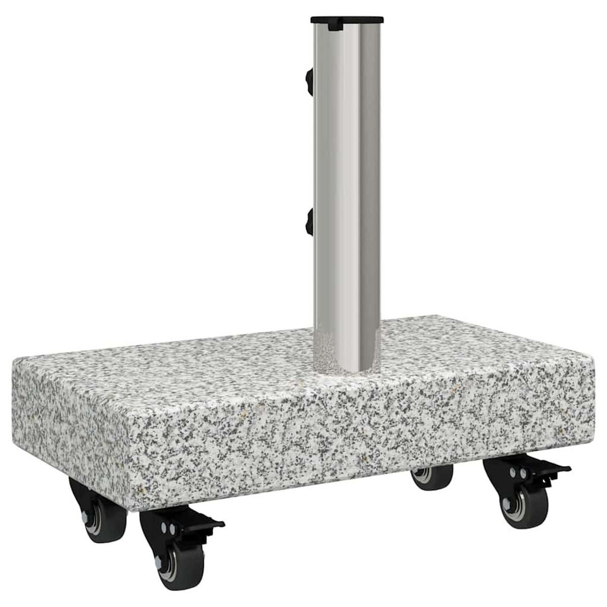 SONNENSCHIRMSTÄNDER Grau 45/25/45 Cm Granit - Grau, Stein (25/45cm) - vidaXL