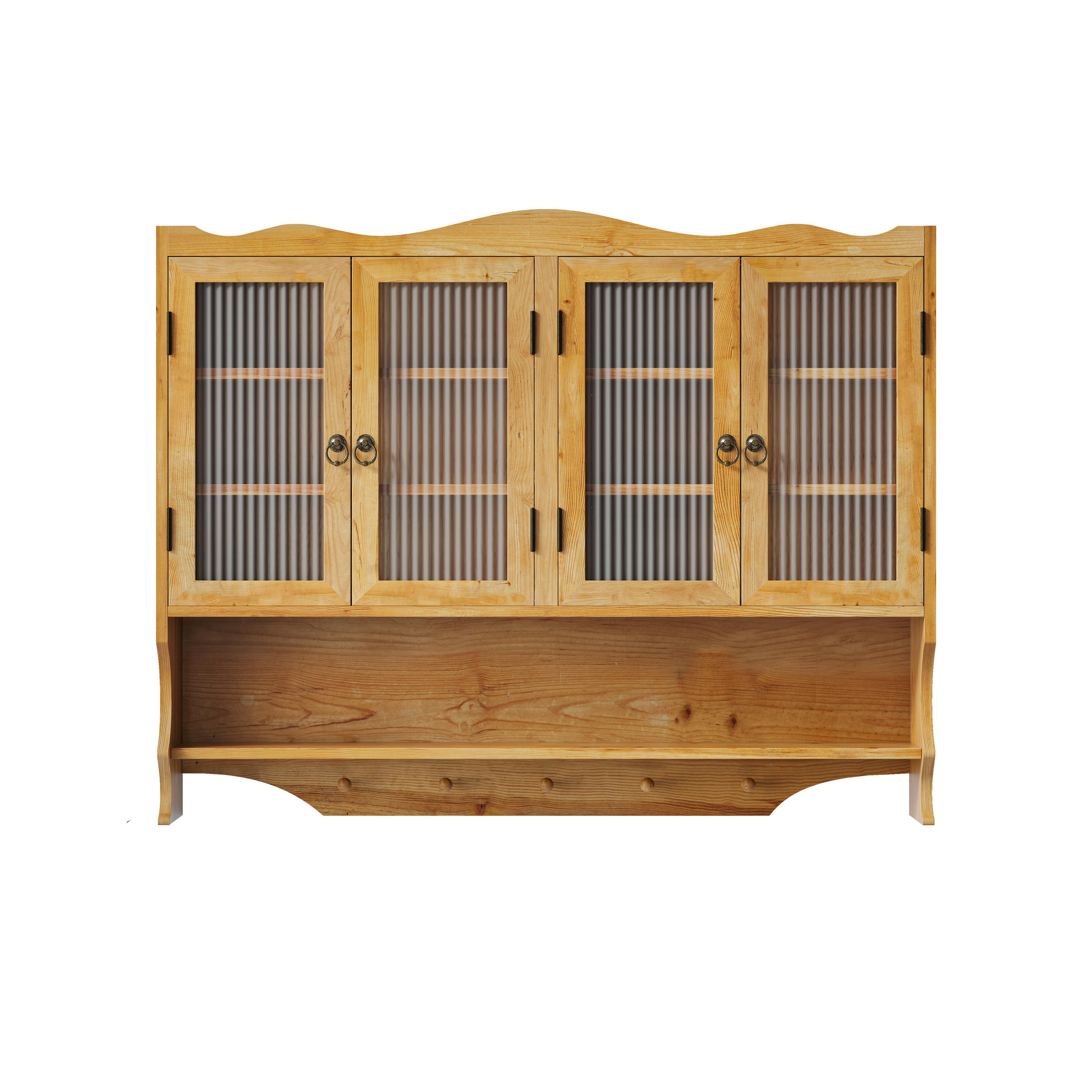 WANDSCHRANK Naturfarben 100/20/80 cm - Naturfarben, Holz (100/80/20cm) - PANGIVO