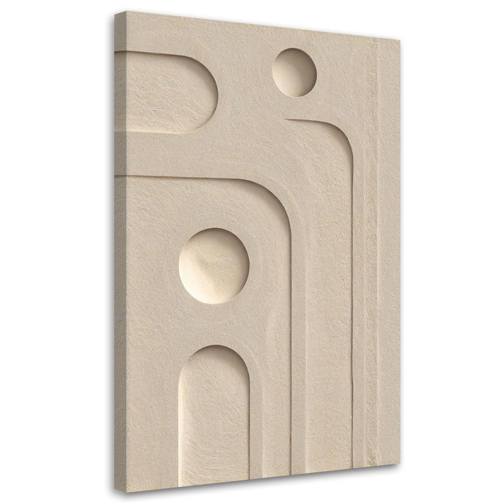 KUNSTDRUCK Beige 80/120 cm - Beige, Textil (80/120cm) - KUNSTLOFT