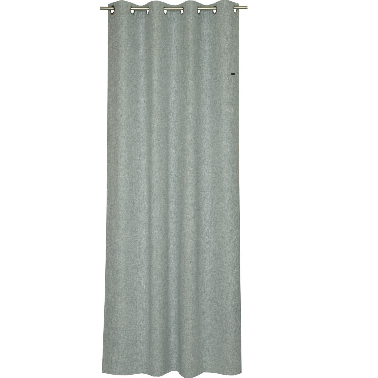 ÖSENVORHANG HARP Blickdicht - Hellblau, Textil (140/0.5/250cm) - Esprit