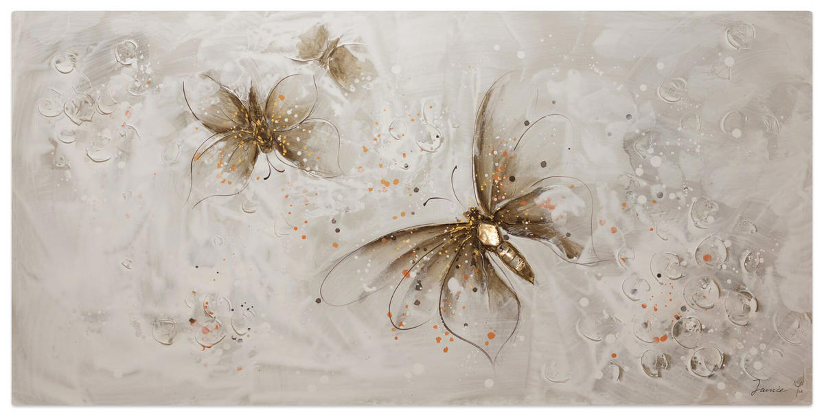 ACRYLBILD HANDGEMALT 120/60 cm - Braun, Holz/Textil (120/60cm) - KUNSTLOFT