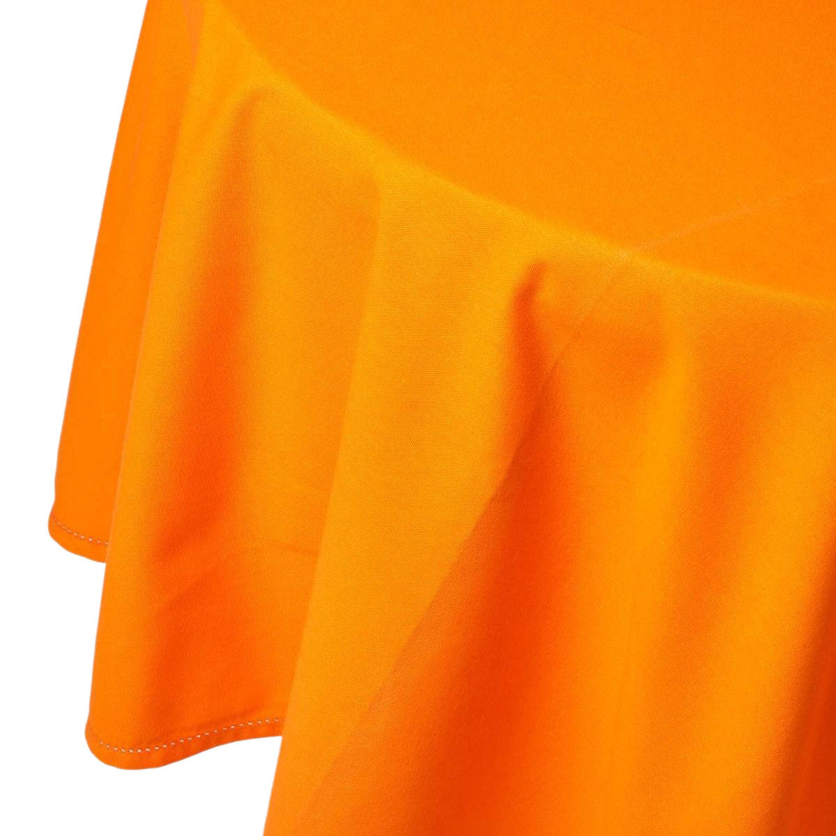 TISCHDECKE orange rund 178 cm, 100% Baumwolle - Orange, Textil (178/178cm) - Homescapes