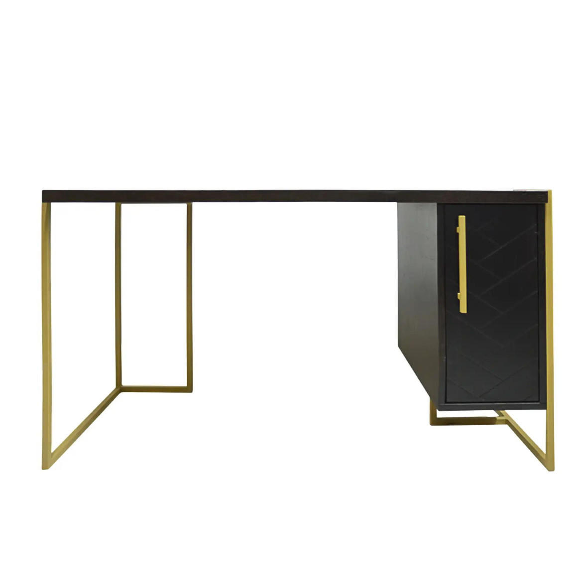 SCHREIBTISCH für das Büro oder das Arbeitszimmer CARIN I - Eichefarben, Holz (60/140/75cm) - Rawood Furniture