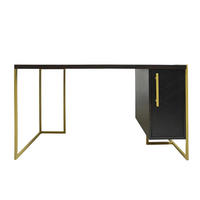 SCHREIBTISCH für das Büro oder das Arbeitszimmer CARIN I - Eichefarben, Holz (60/140/75cm) - Rawood Furniture