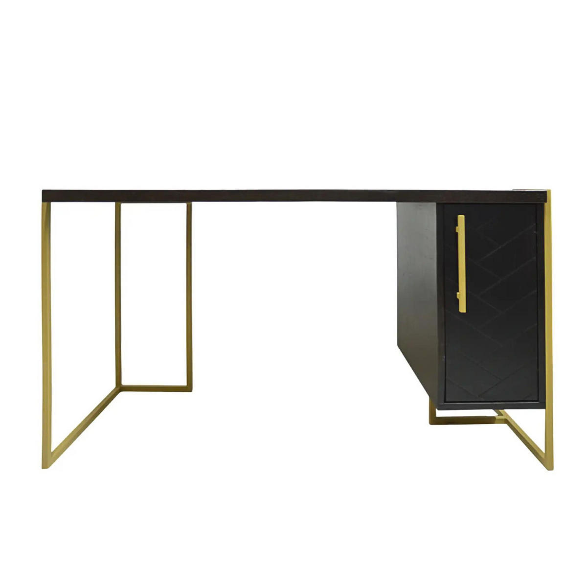 SCHREIBTISCH für das Büro oder das Arbeitszimmer CARIN I - Eichefarben, Holz (60/140/75cm) - Rawood Furniture