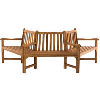 GARTENBANK 250/125 cm Holz teak - Teakfarben, Holz (250/93/125cm) - CLP